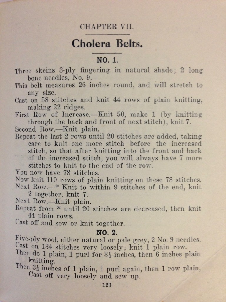 Cholera belt