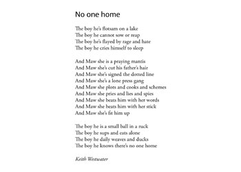 Keith Westwater poem