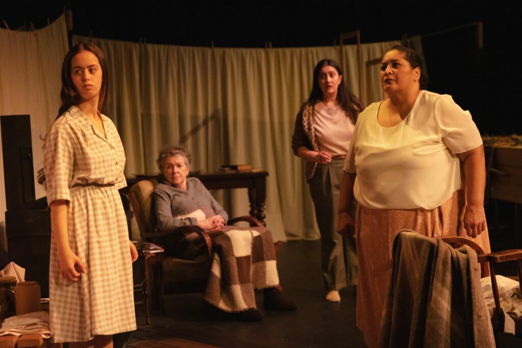 A tableau from the play - a depression-era family scene. All images used with the kind permission of Circa Theatre.