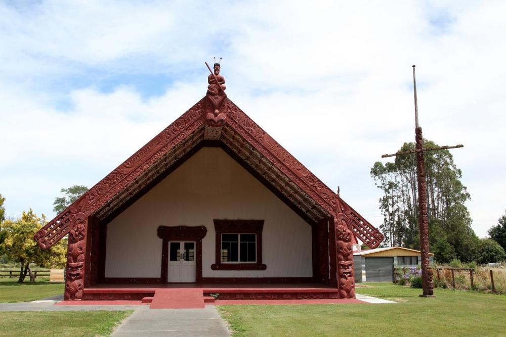 Image of Takitimu marae, named after the spot where Māui grounded his waka