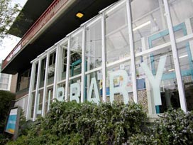 Brooklyn library glass facade