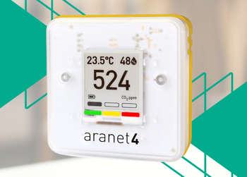 Picture of an Aranet 4 CO2 monitor
