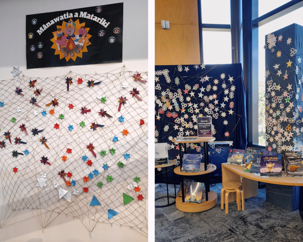 Purapura Whetū collaborative constellations shine bright together at Johnsonville Library!