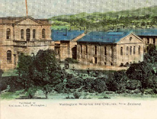 Wellington Hospital, from the library's Postcard Collection