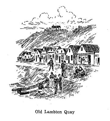 Old Lambton quay etching from page 142
