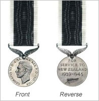 Medal illustration courtesy of the NZ Defence Force, Used with permission; subject to Crown Copyright